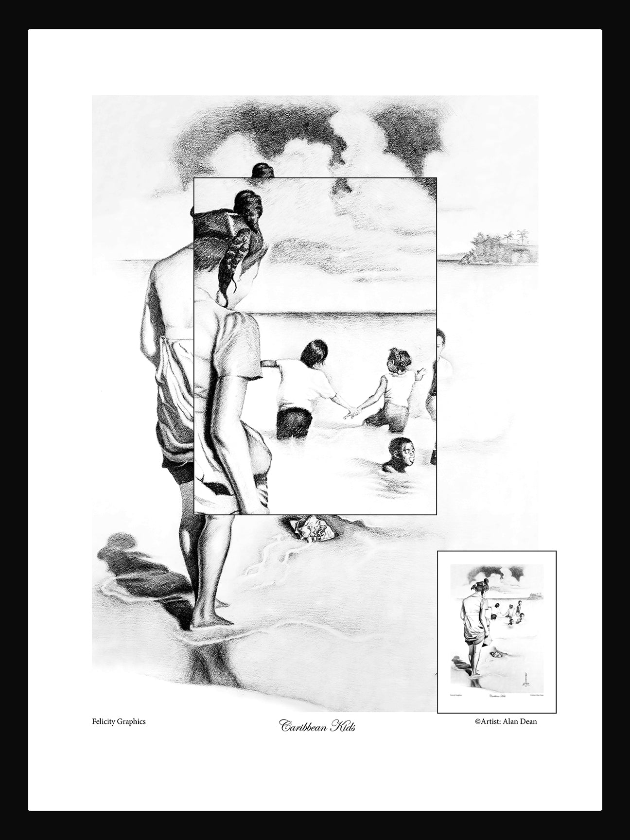 Caribbean Kids on the Beach