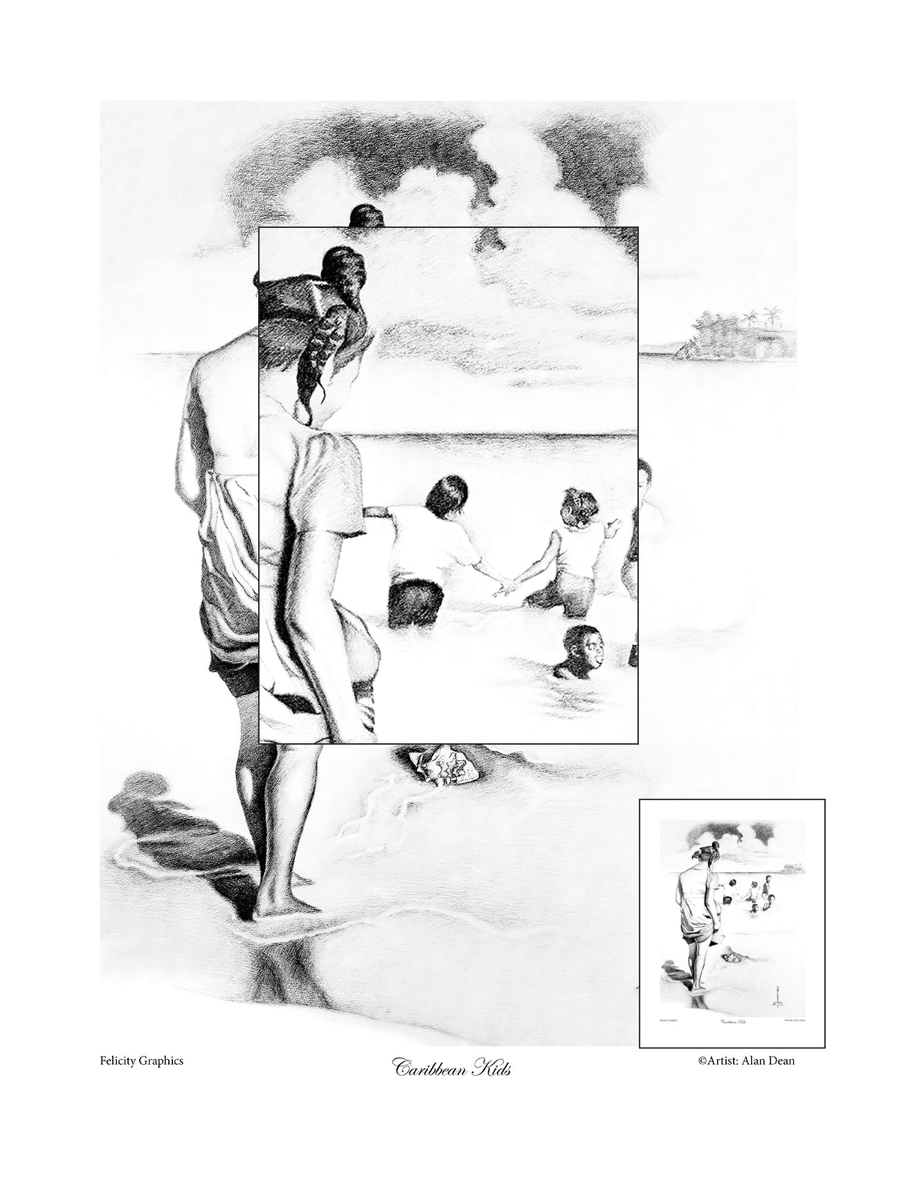 Caribbean Kids on the Beach